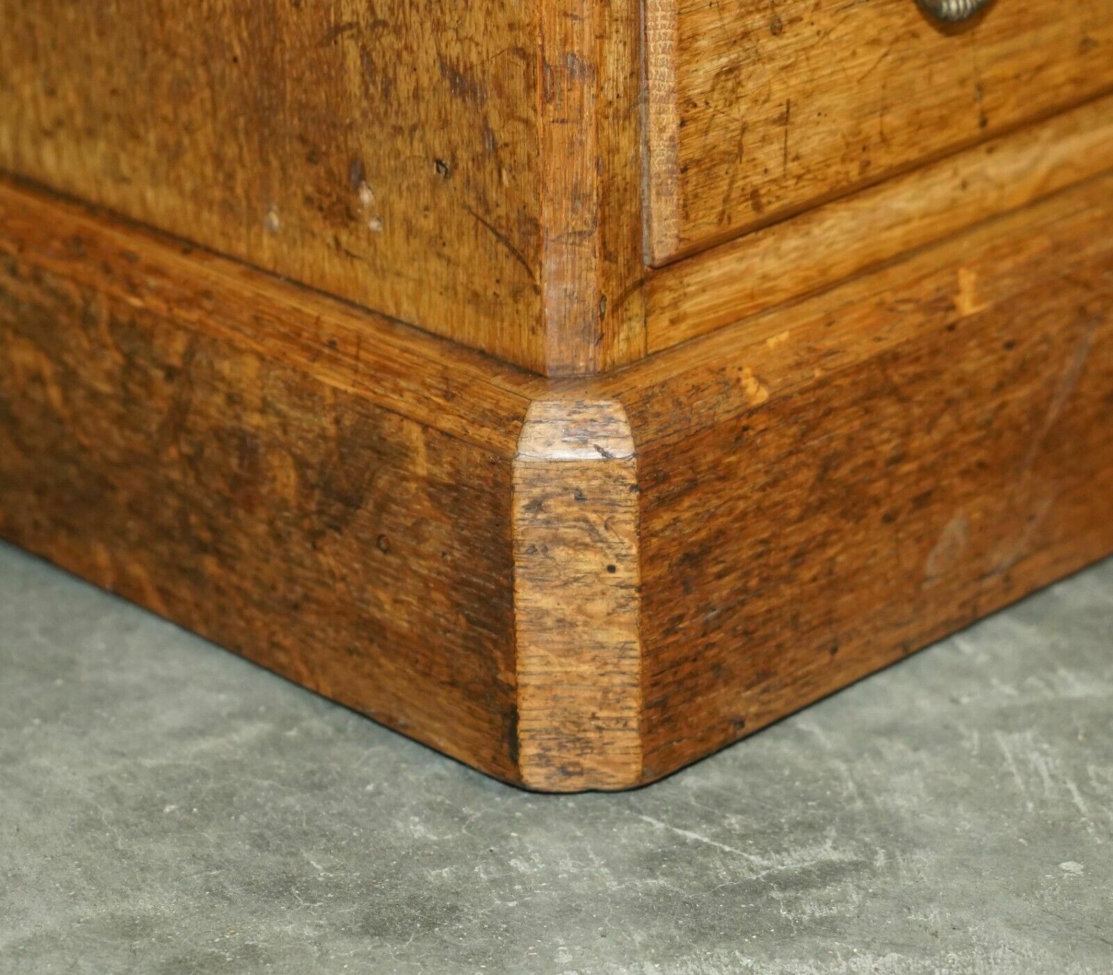 Antique Circa 1883 Reverend Frank H Fisher Gifted Victorian Oak Partner Desk photo buy