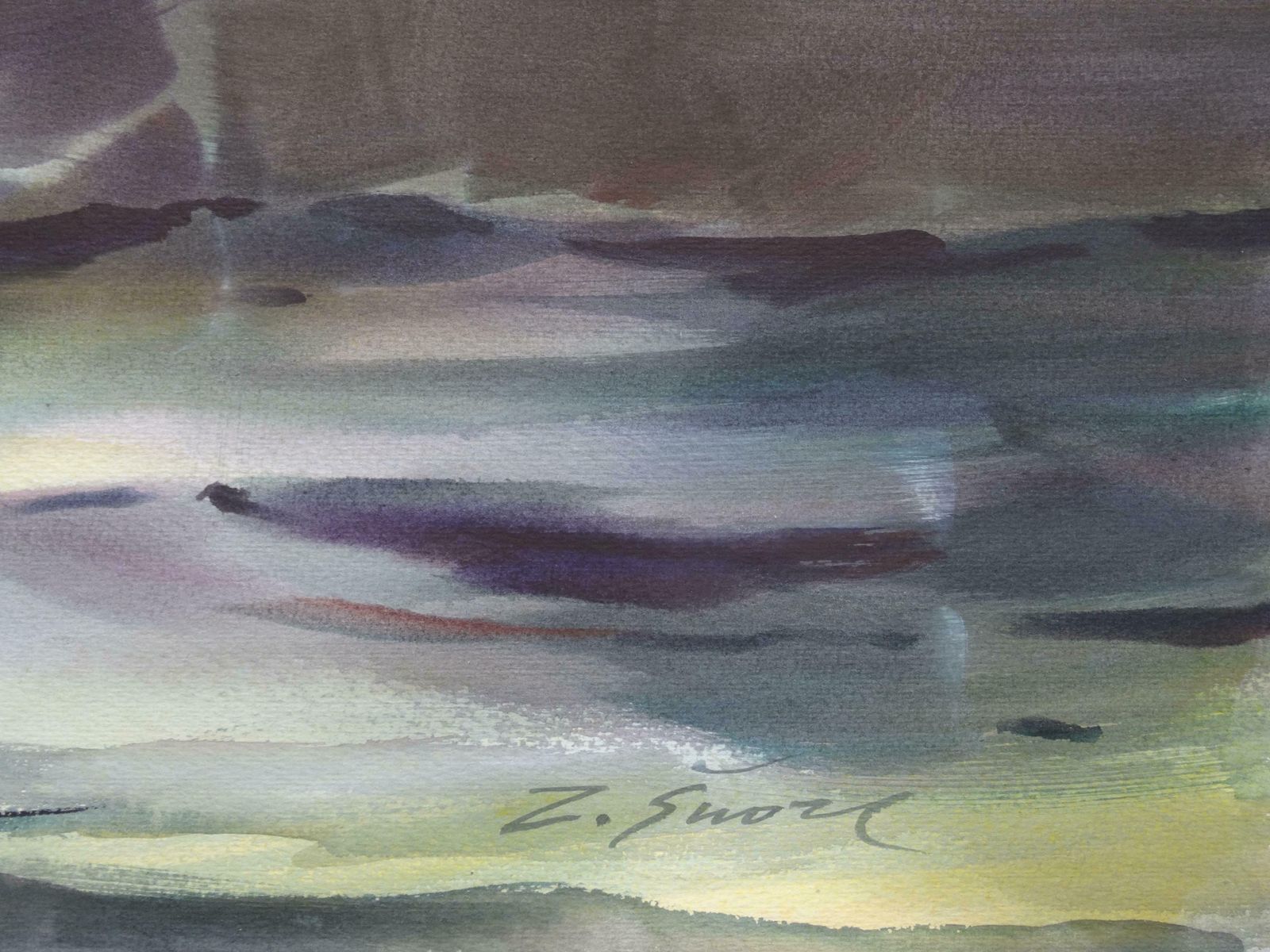 Zigmunds Snore After The Storm. 2020. Watercolour, Paper, photo furniture