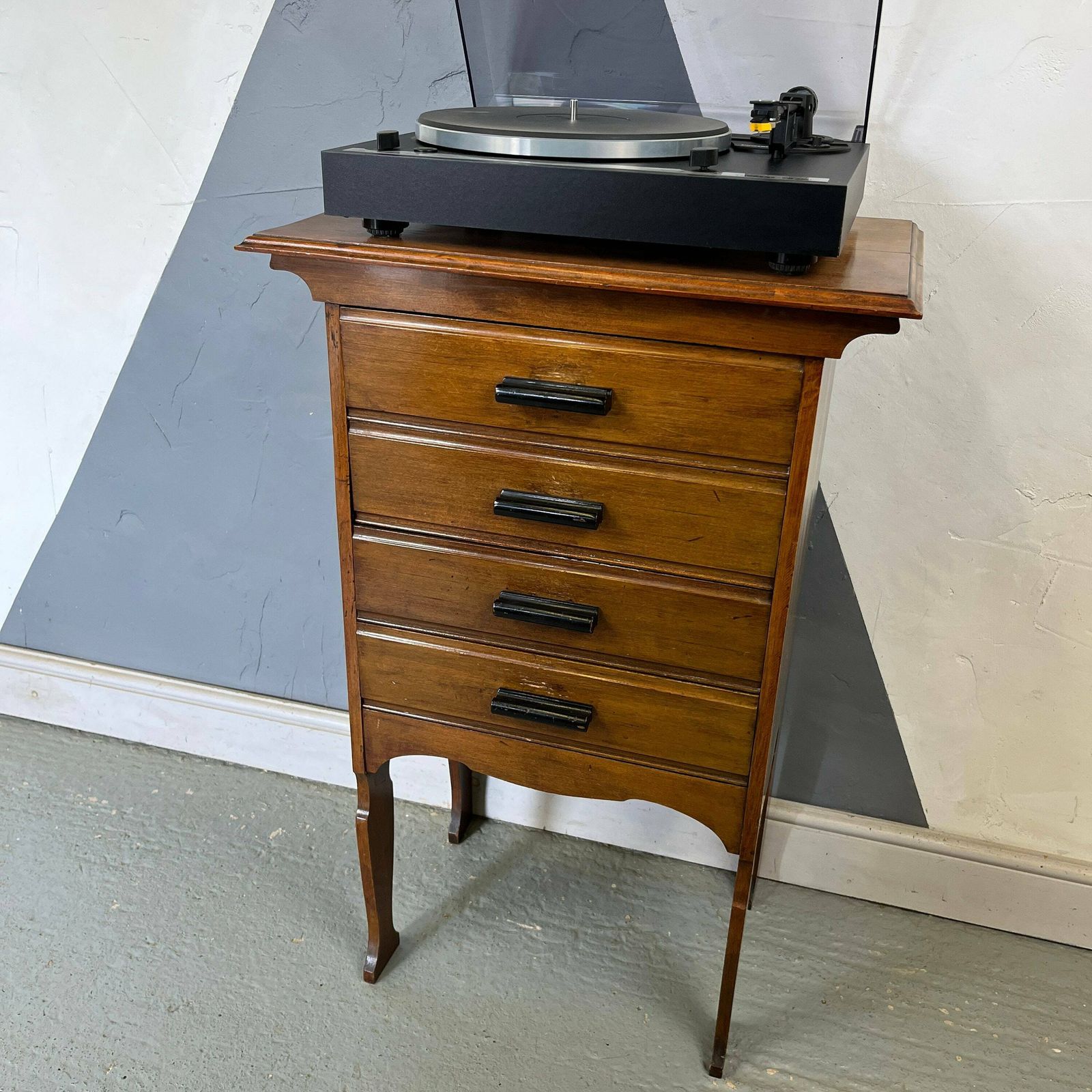 photo for sale Antique 1930s Music Cabinet Collectors Storage Record