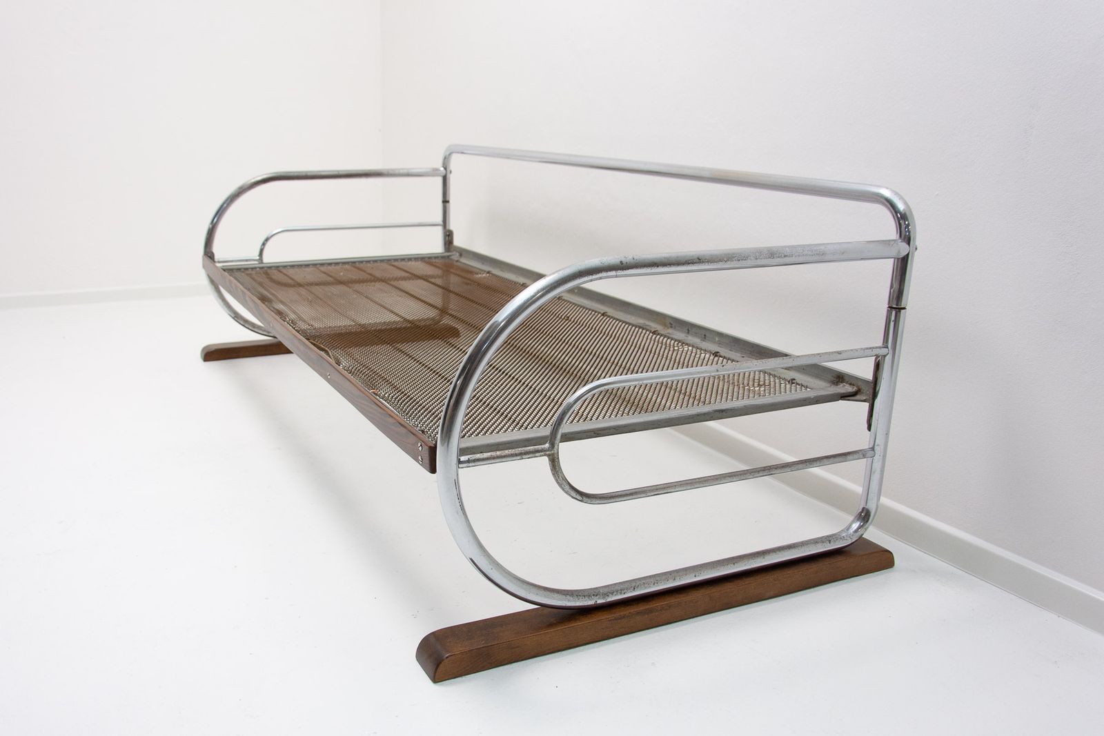 Chromen Bauhaus Sofa Van Hynek Gottwald, Bohemen, Jaren 1930 photo 777.0