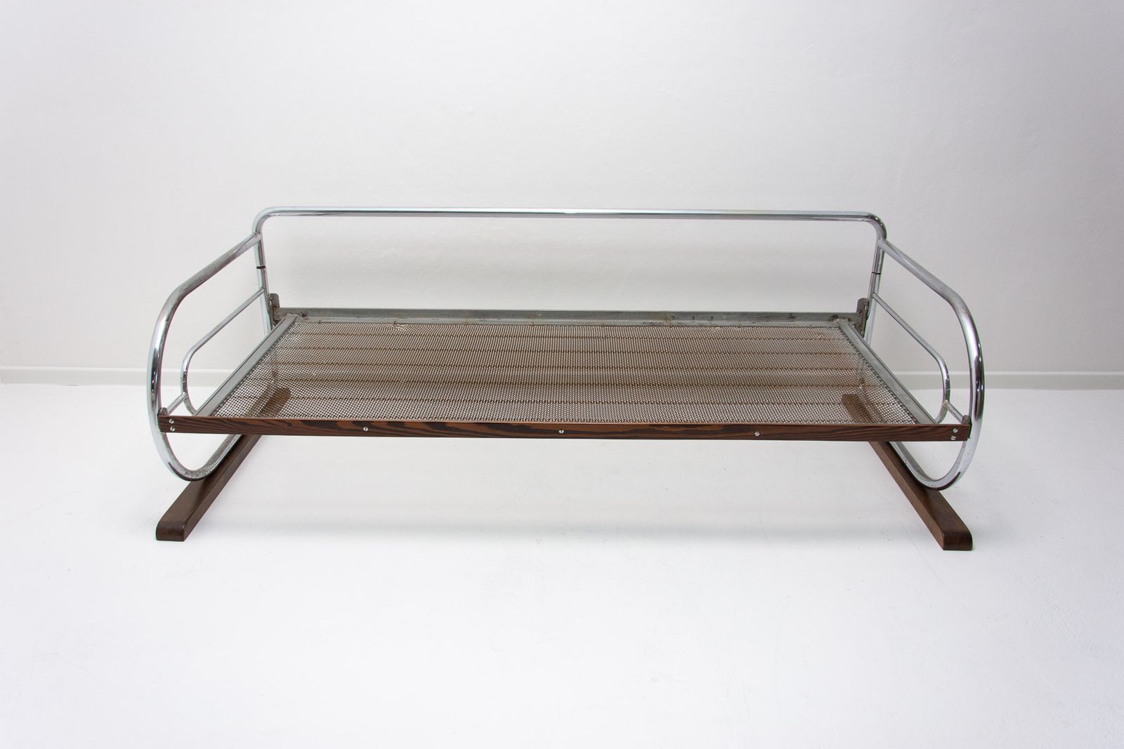 Meubels Chromen Bauhaus Sofa Van Hynek Gottwald, Bohemen, Jaren 1930 photo
