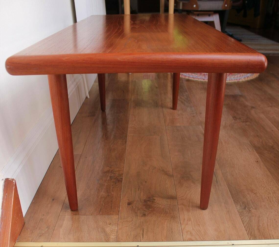 Mid Century Danish Teak Coffee Table By C. F. Christensen For Silkeborg photo buy