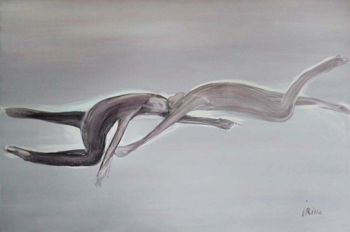 Irina Spakova Human Touch IV. 2019. Canvas, Acrylic,