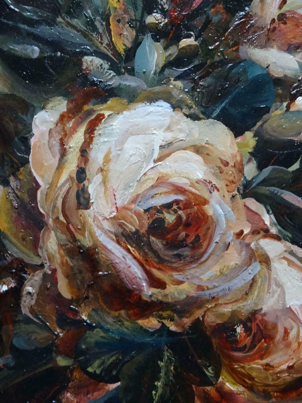 Arturs Amatnieks (Leon) Roses. Canvas, Oil photo 1968.0