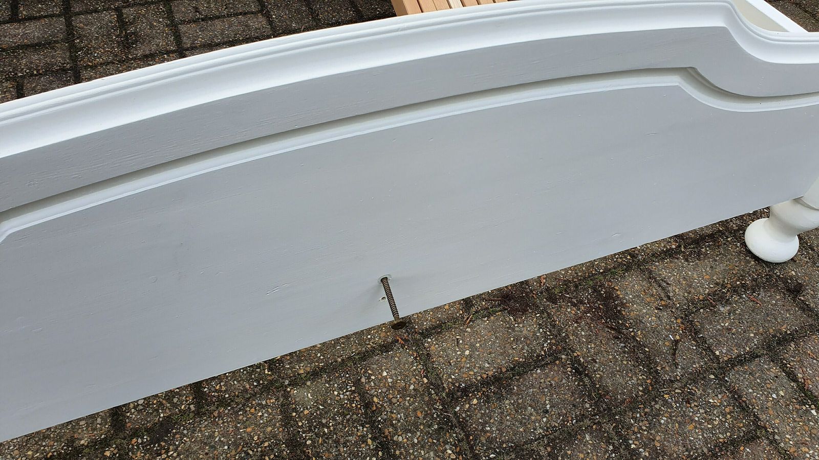 Splendid Hand Painted 4 Ft 6 Double Bed Frame In Farrow And Ball. With Slats. photo buy
