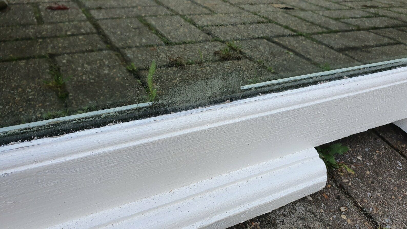 Huge Painted Over Mantel Mirror Oak Mantle Farrow And Ball Wimborne White photo vintage