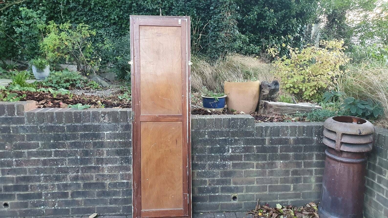 photo for sale Massive Full Length Mirror Huge Bespoke Converted Edwardian Wardrobe Door Farrow And Ball Gold Highlights