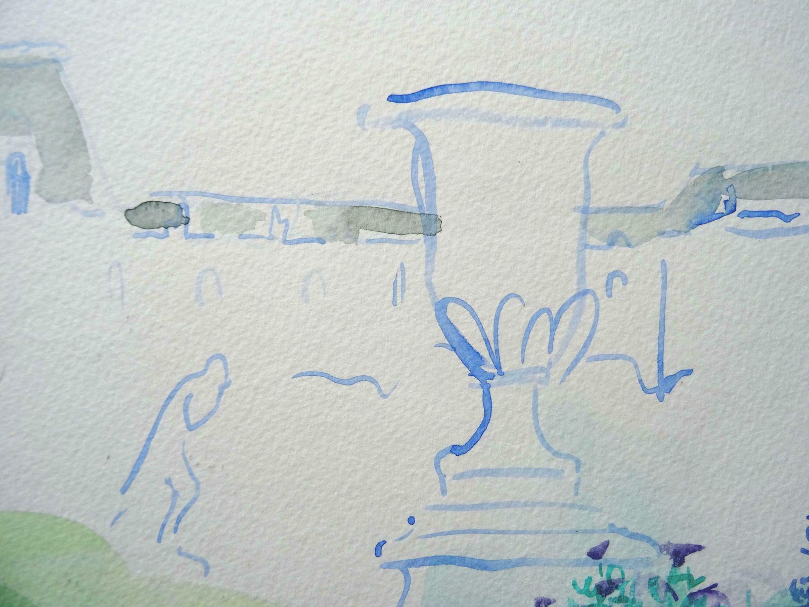 Ingrida Irbe Tuileries Garden. 2010. Watercolour On Paper photo 657.0