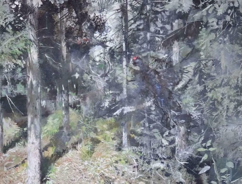 Janis Zingitis In The Realm Of The Forest King. 2017, Oil On Canvas photo Art