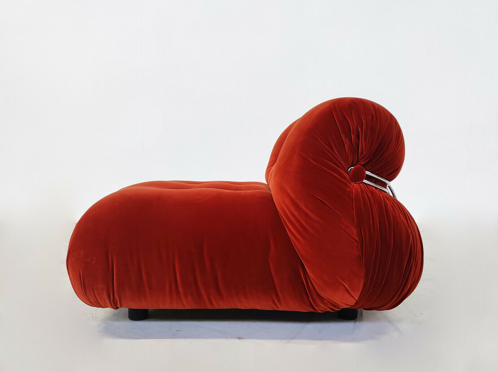 Orange "Soriana" Lounge Chair And Ottoman By Aftra & Tobia Scarpa For Cassina photo Furniture