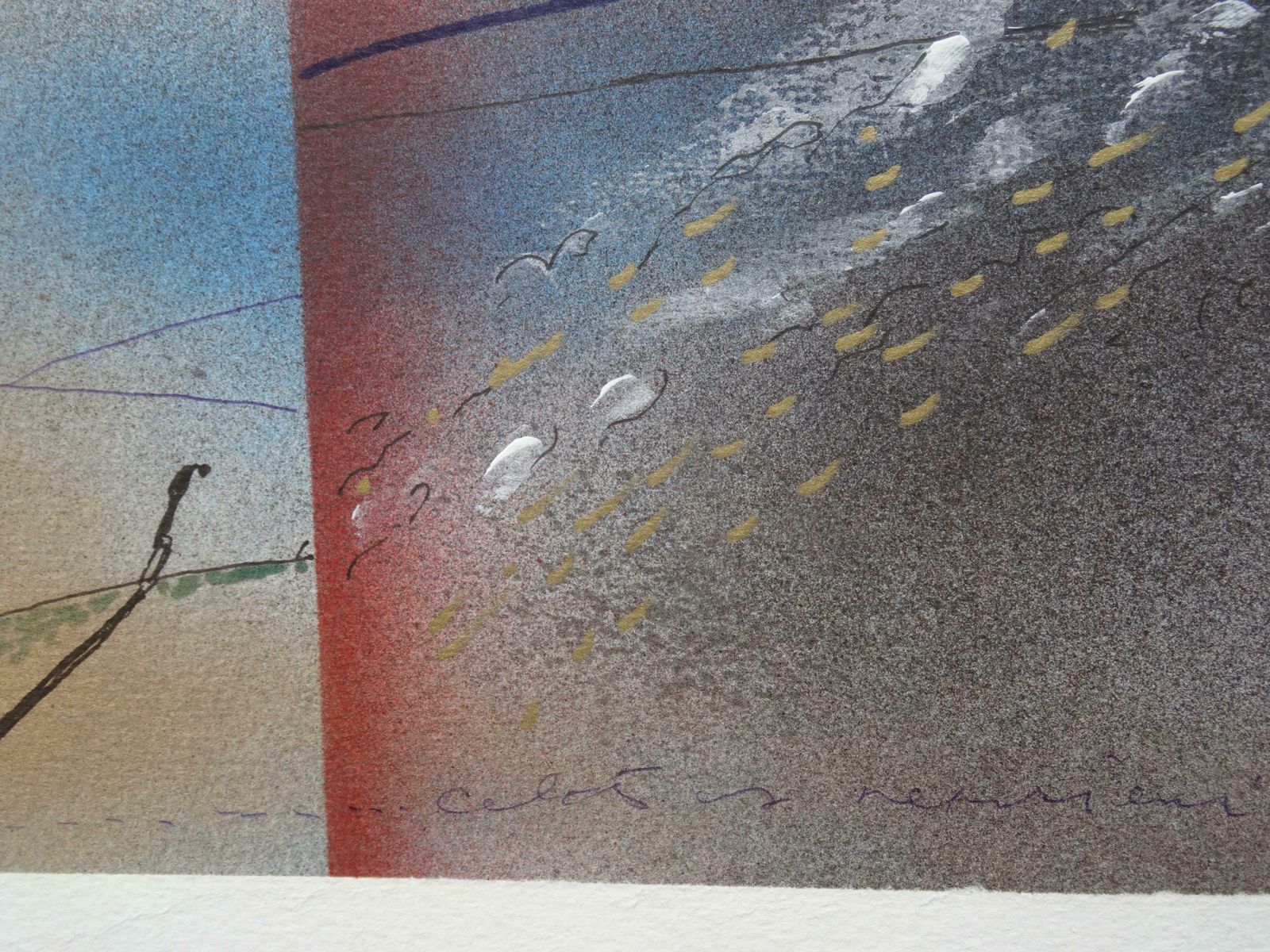 Maris Abilevs Road To Nowhere. 2020. Paper, Mixed Media Art, 38x50 Cm photo Art