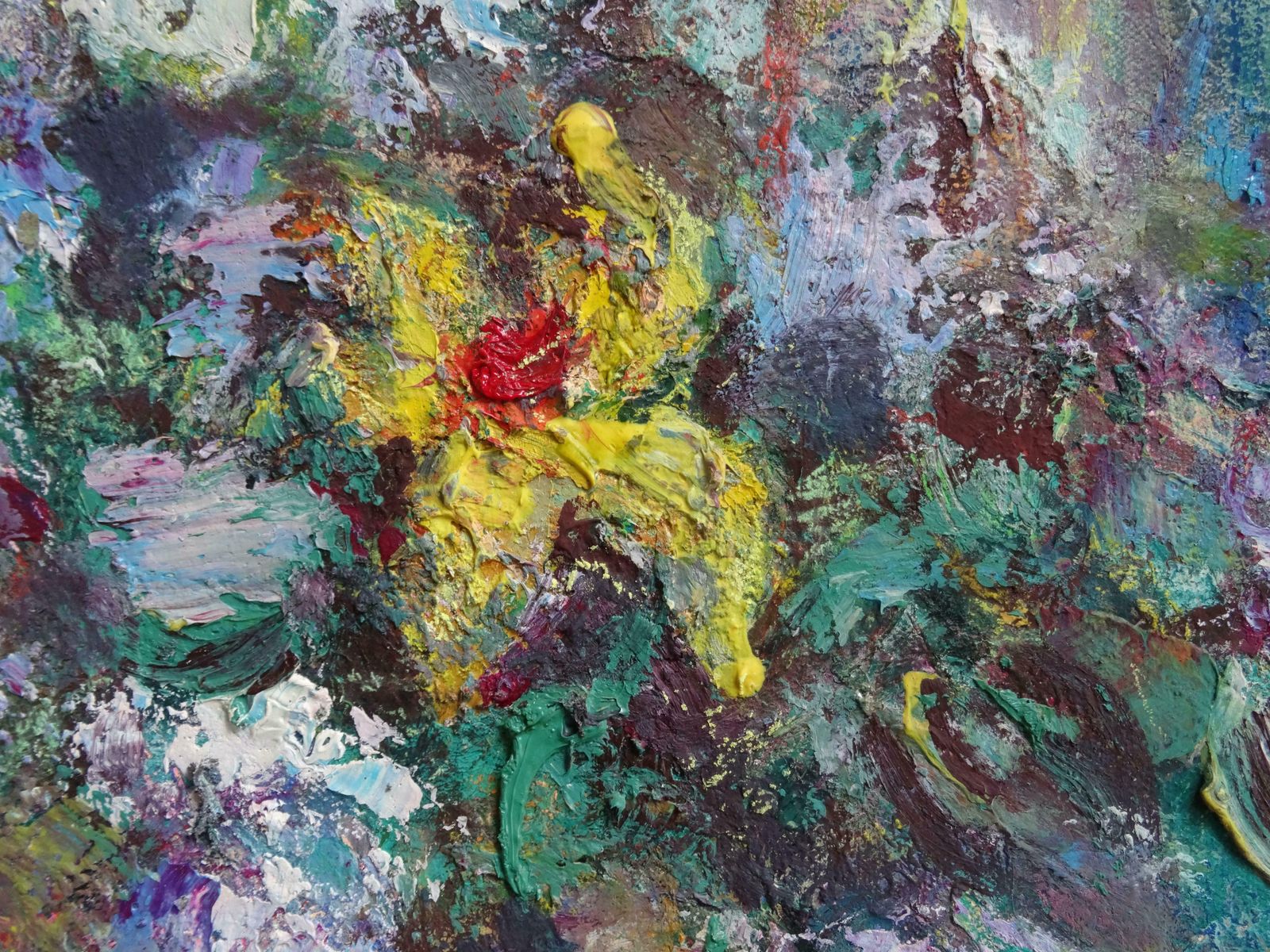 Dzidra Bauma Lilac. 2018, Mixed Media Art On Canvas, photo for sale