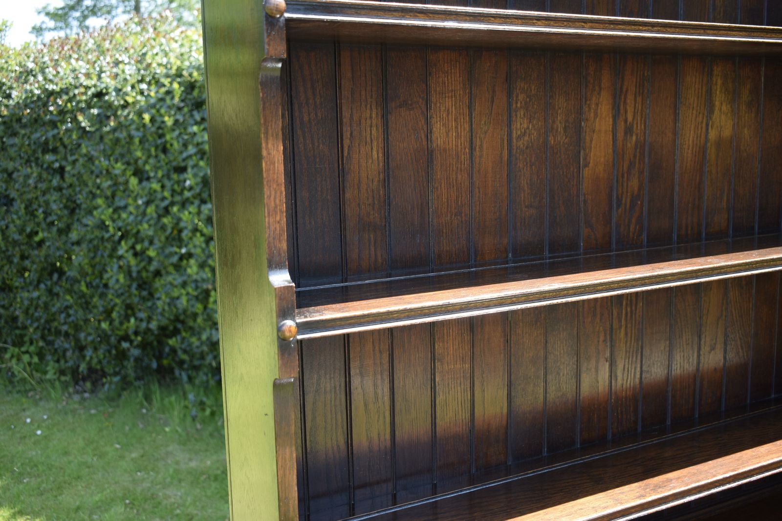 990.0 Early 20th Century Oak Dresser And Rack photo