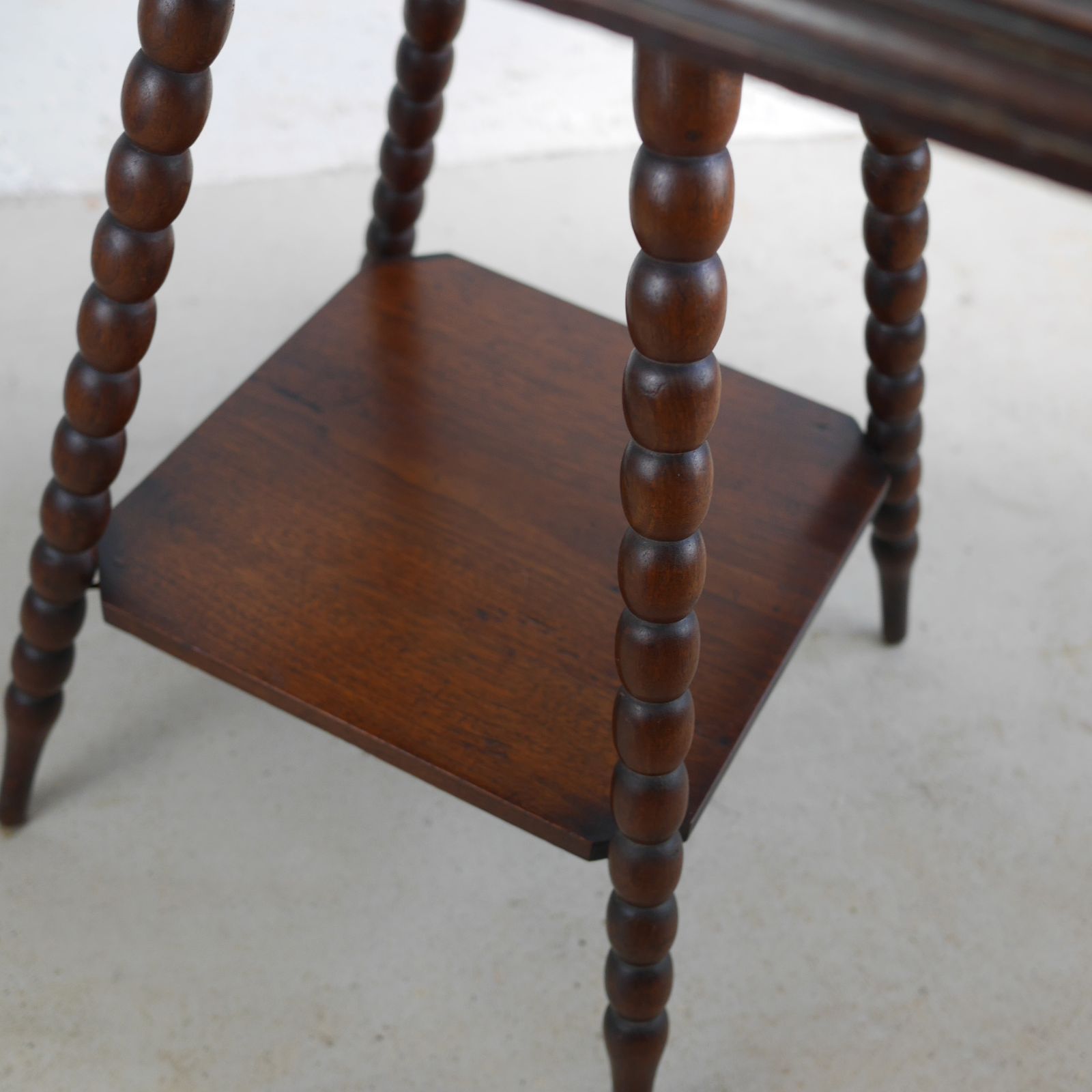 Furniture Antique Side Lamp Table Carved Griffins With Bobbin Legs Godwin Style photo