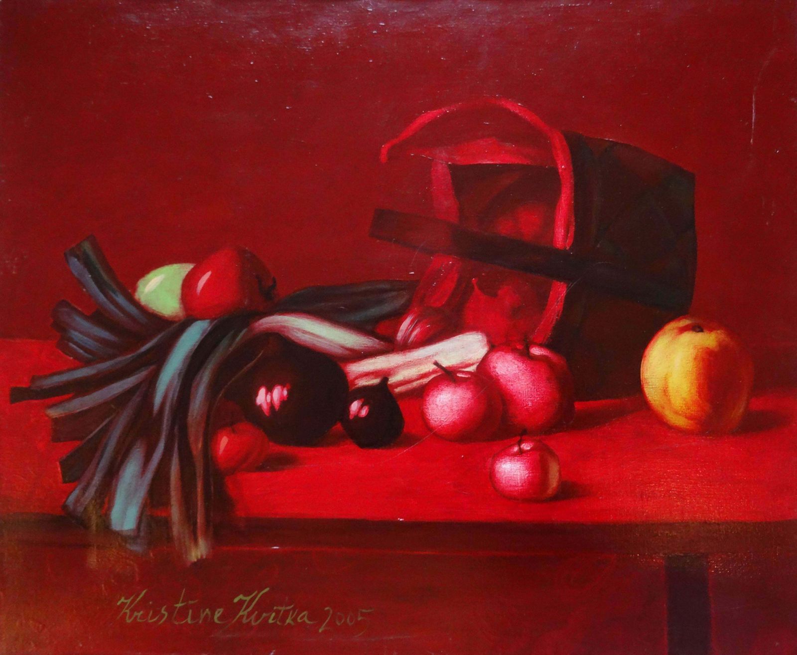 Kristine Kvitka Still Life With Onions. 2005, Oil On Canvas,