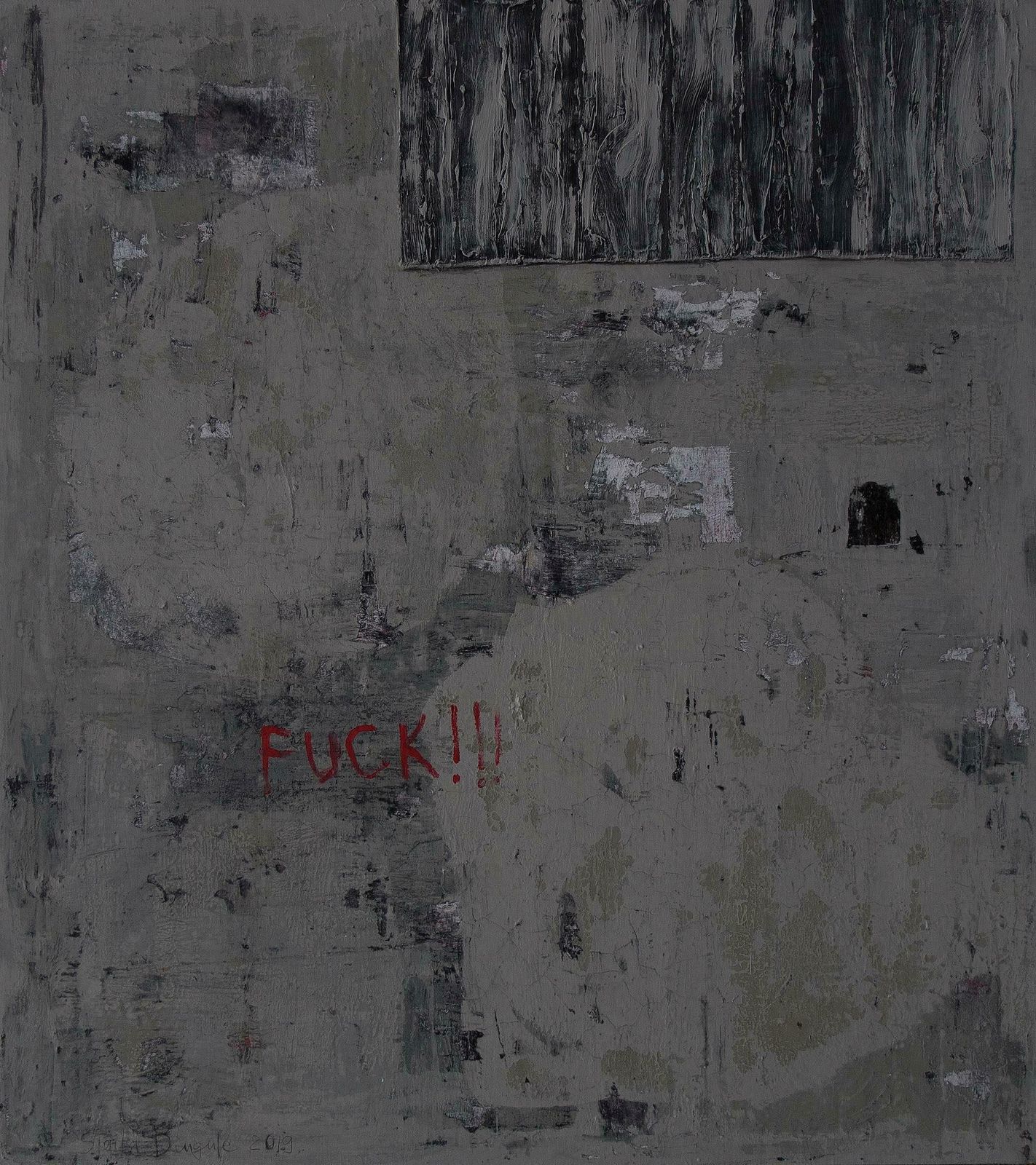 Sigita Daugule The Shed Leaked I. 2019. Oil On Canvas,