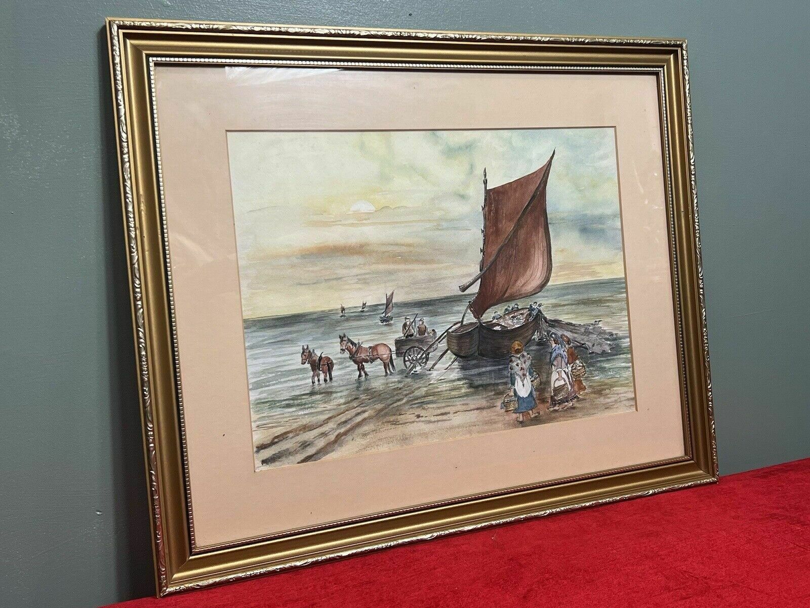 20th Century Watercolour Painting Titled 'Lusty Gaze' By Artist Daphne Lough photo 285.0