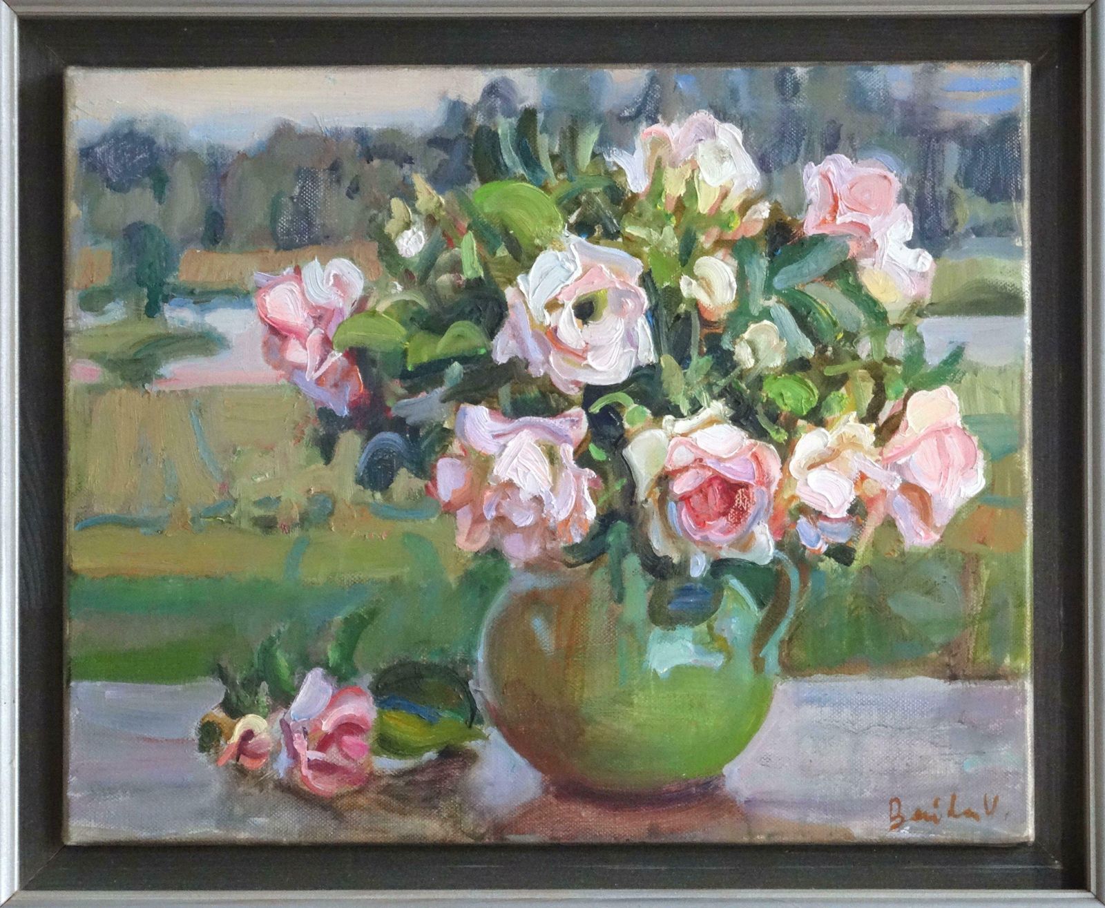 Valery Bayda Roses. 2015, Oil On Canvas, 33x41 Cm photo furniture