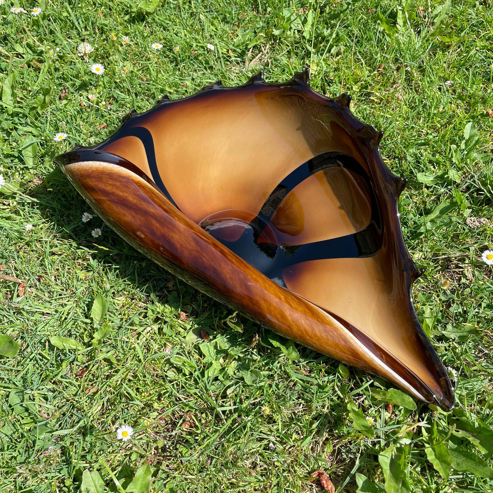 Home Decor Glass Shell Centerpiece (Large) photo
