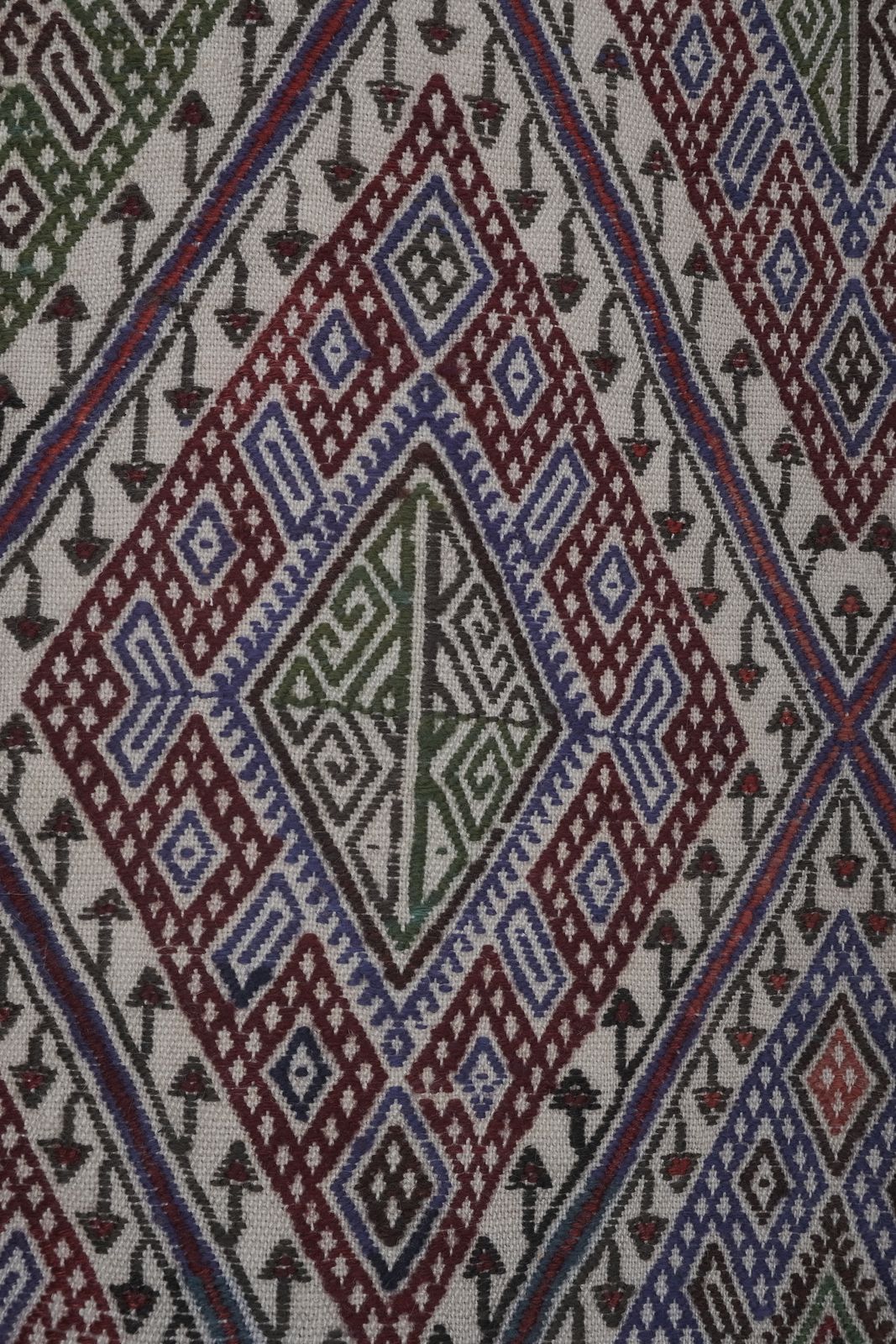 1960s Mid Century Turkish Full Embroidered Cicim Rug 4'11'' X 6'5'' photo 770.0