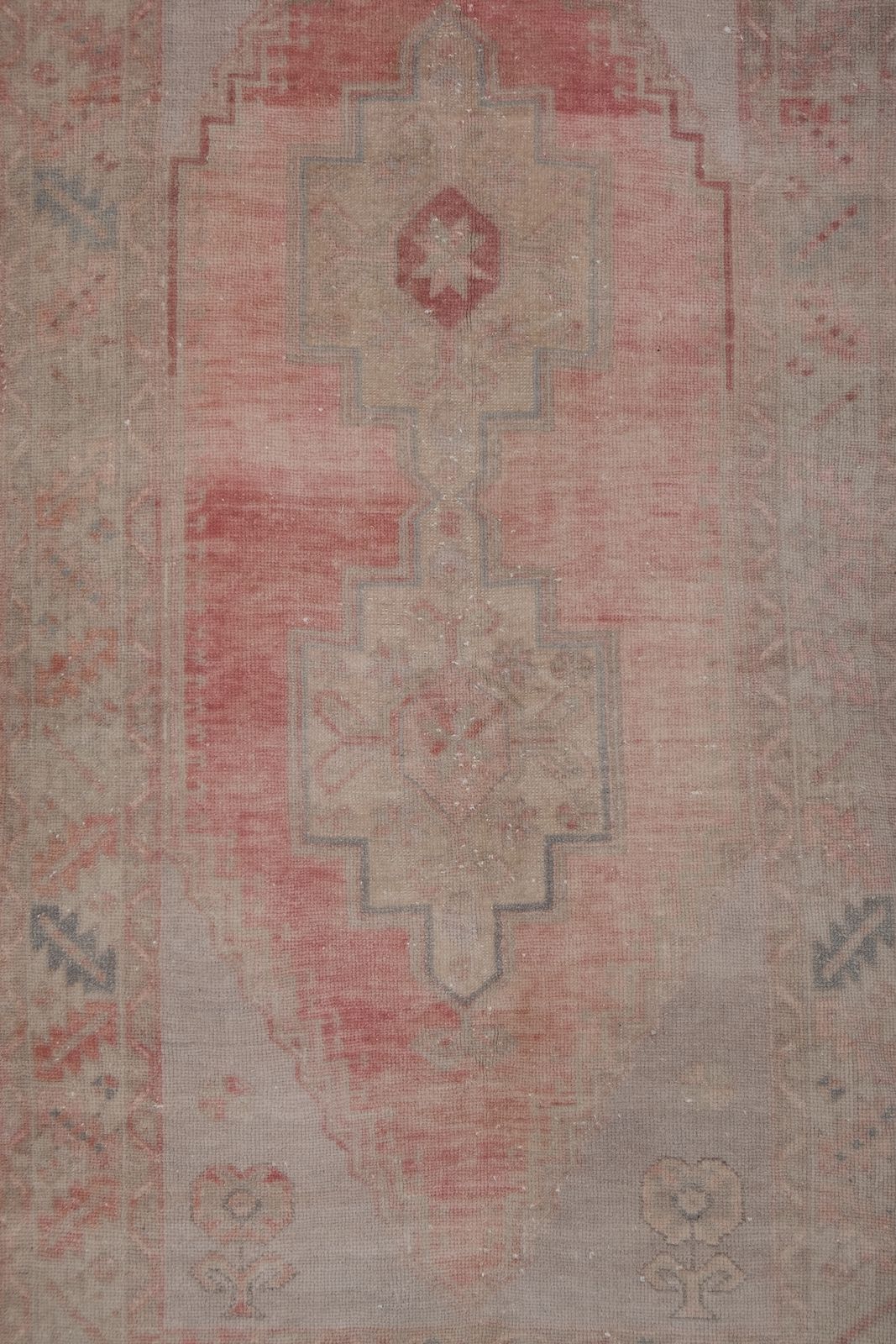 Vintage Faded Turkish Oushak Rug 3'8'' X 6'9'' photo vintage