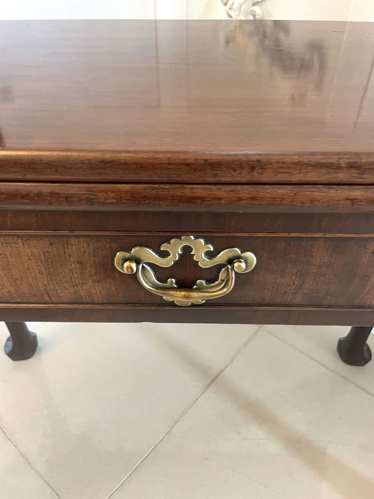 photo furniture Fine Antique 18th Century Irish Chippendale Quality Mahogany Card Table