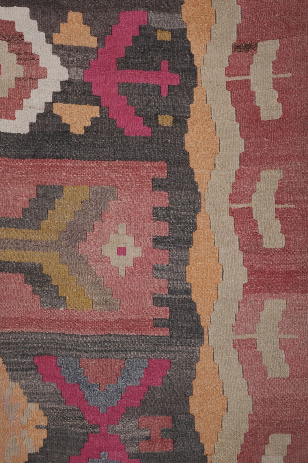 1970s Vintage Turkish Oushak Stair Kilim Runner photo buy