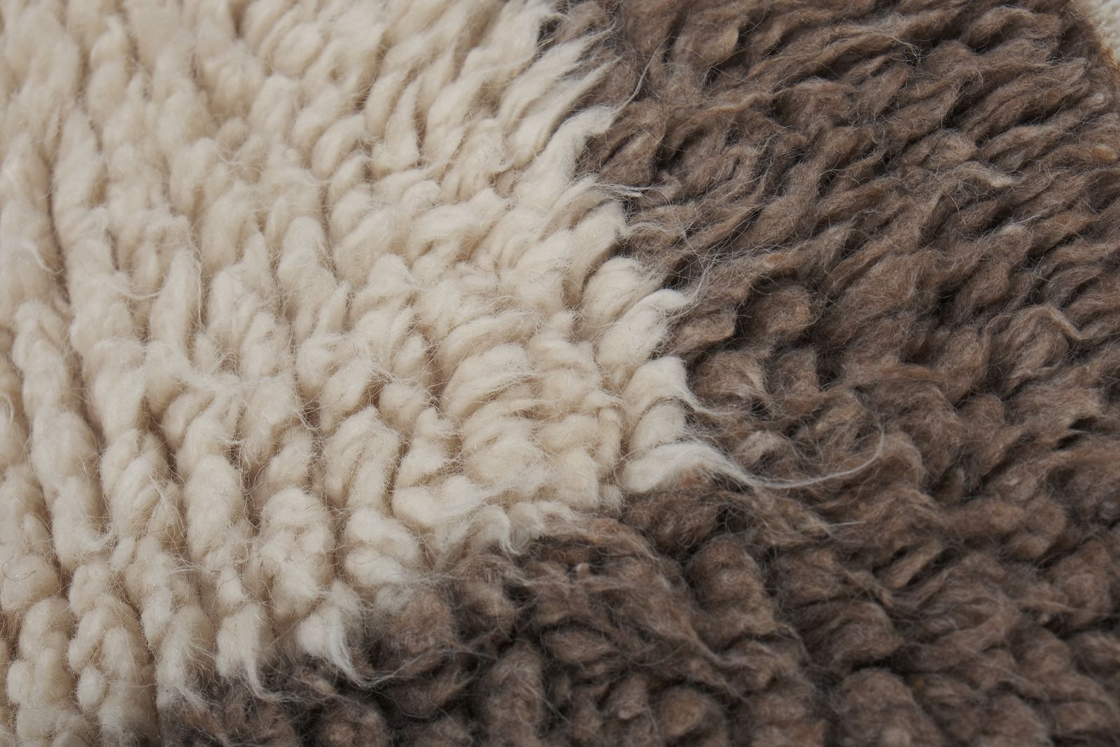 Vintage Organic Wool Turkish Shaggy Rug 2'9'' X 4'1'' photo vintage
