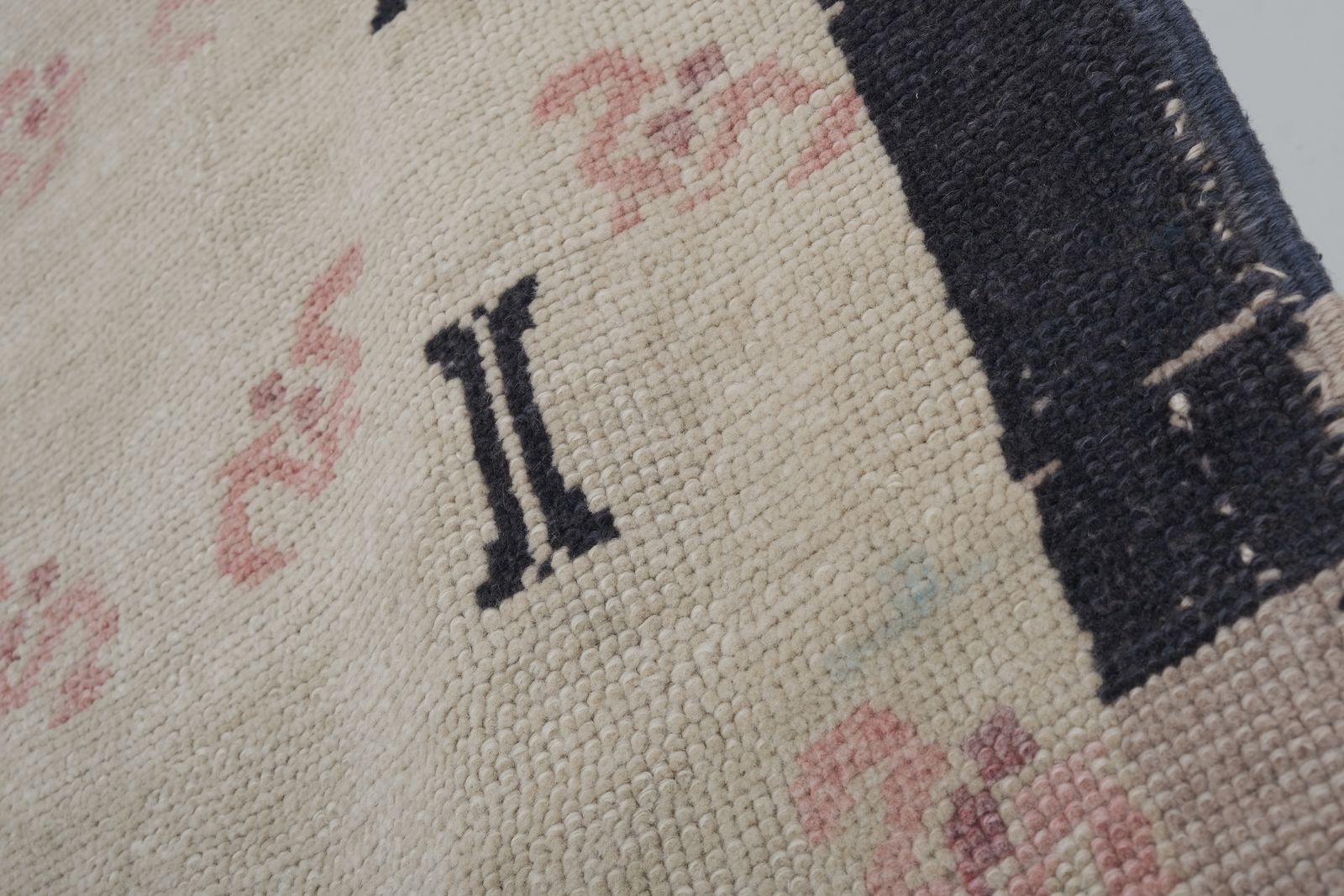 Vintage Faded Light Gray Turkish Oushak Rug 3'1'' X 6'1'' photo Textiles