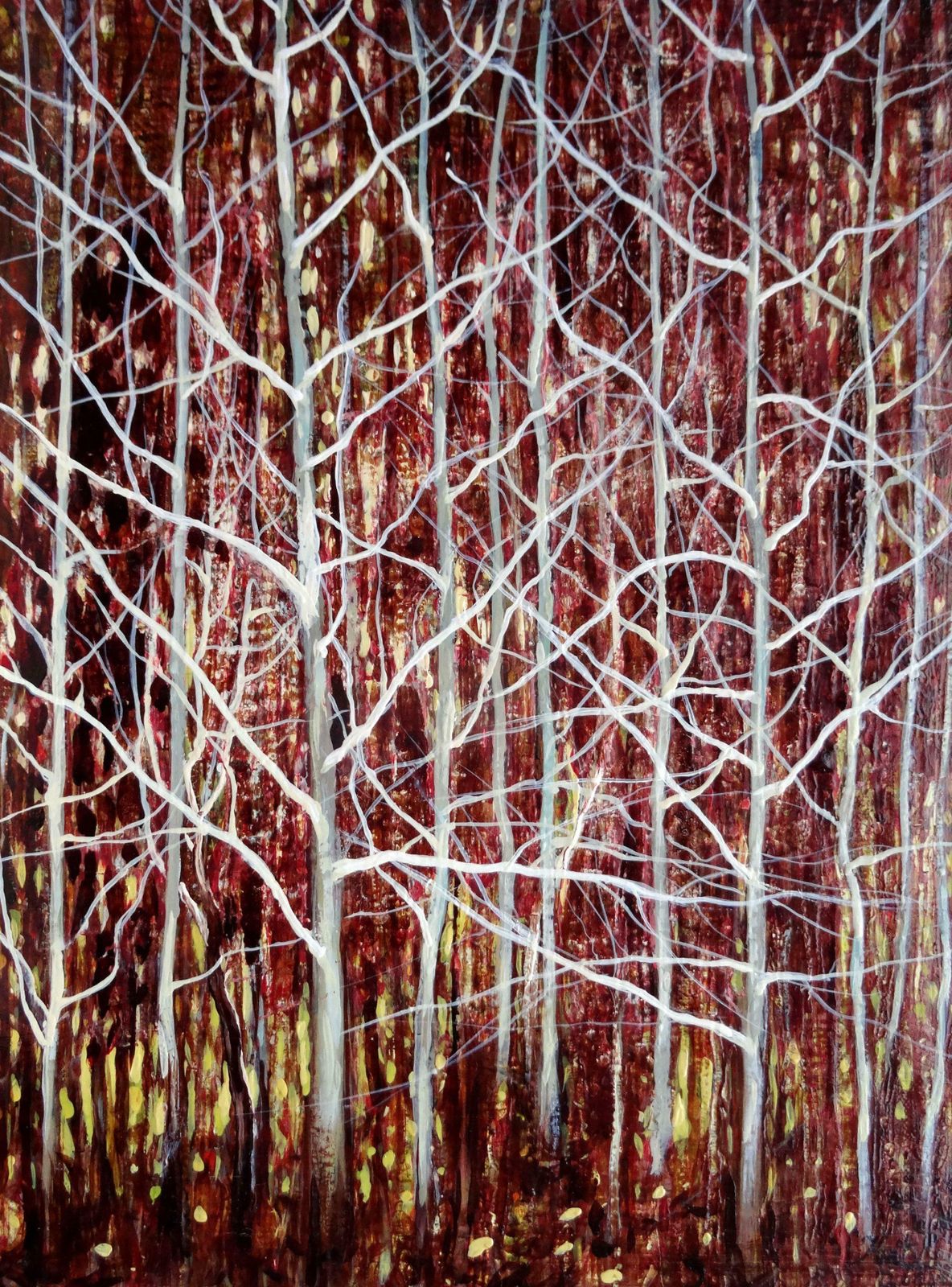 Kristine Kvitka Red Forest. 2014, Oil On Canvas,  2014 photo furniture