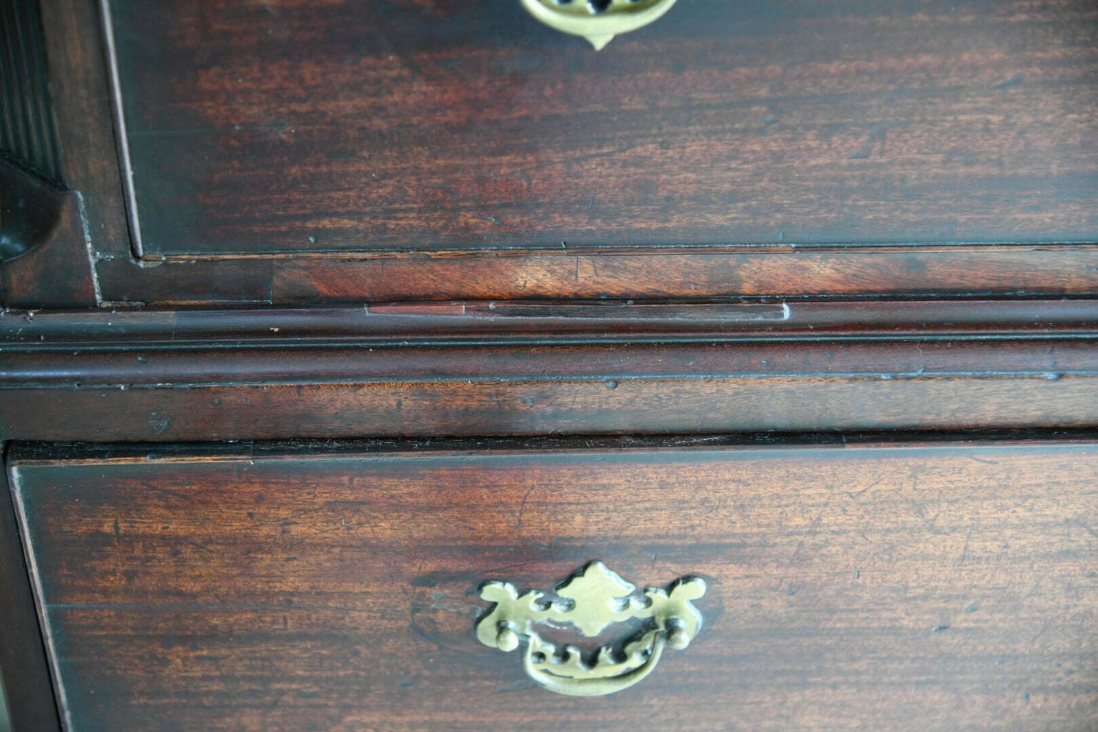 Mahogany Georgian Chest On Chest photo vintage