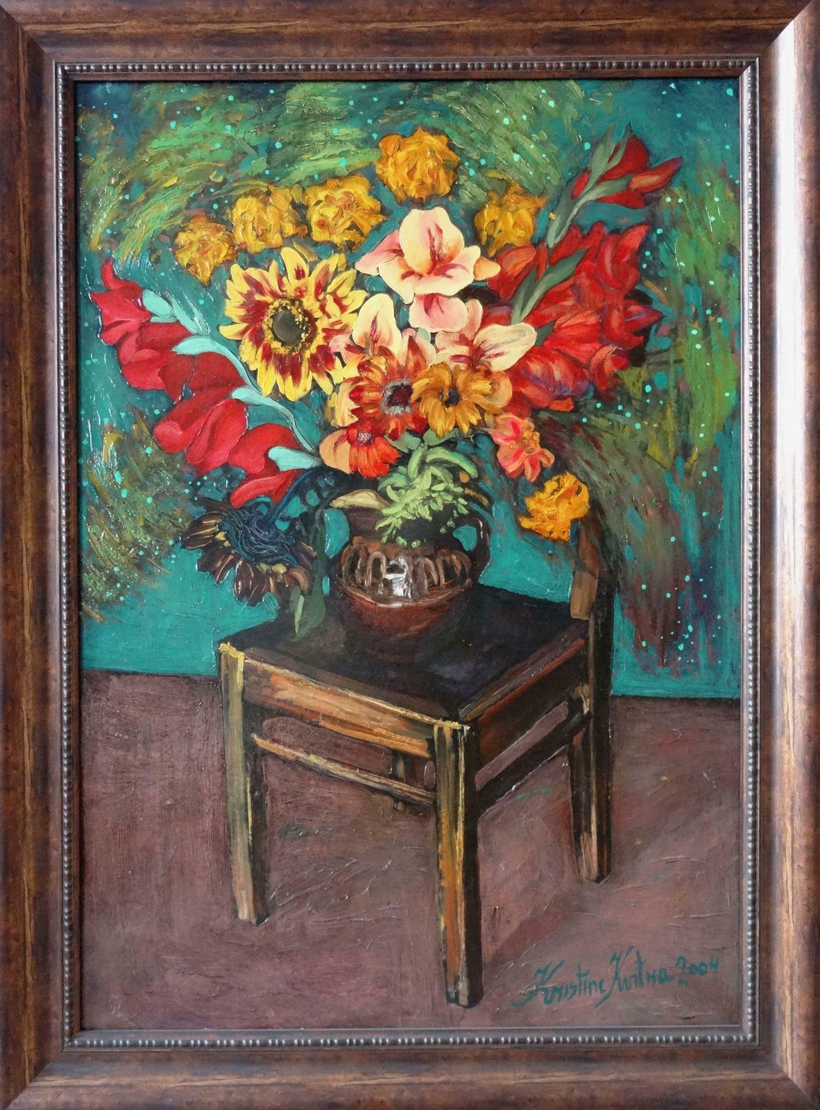 Kristine Kvitka Night Flowers. 2004, Oil On Canvas, photo 2139.0