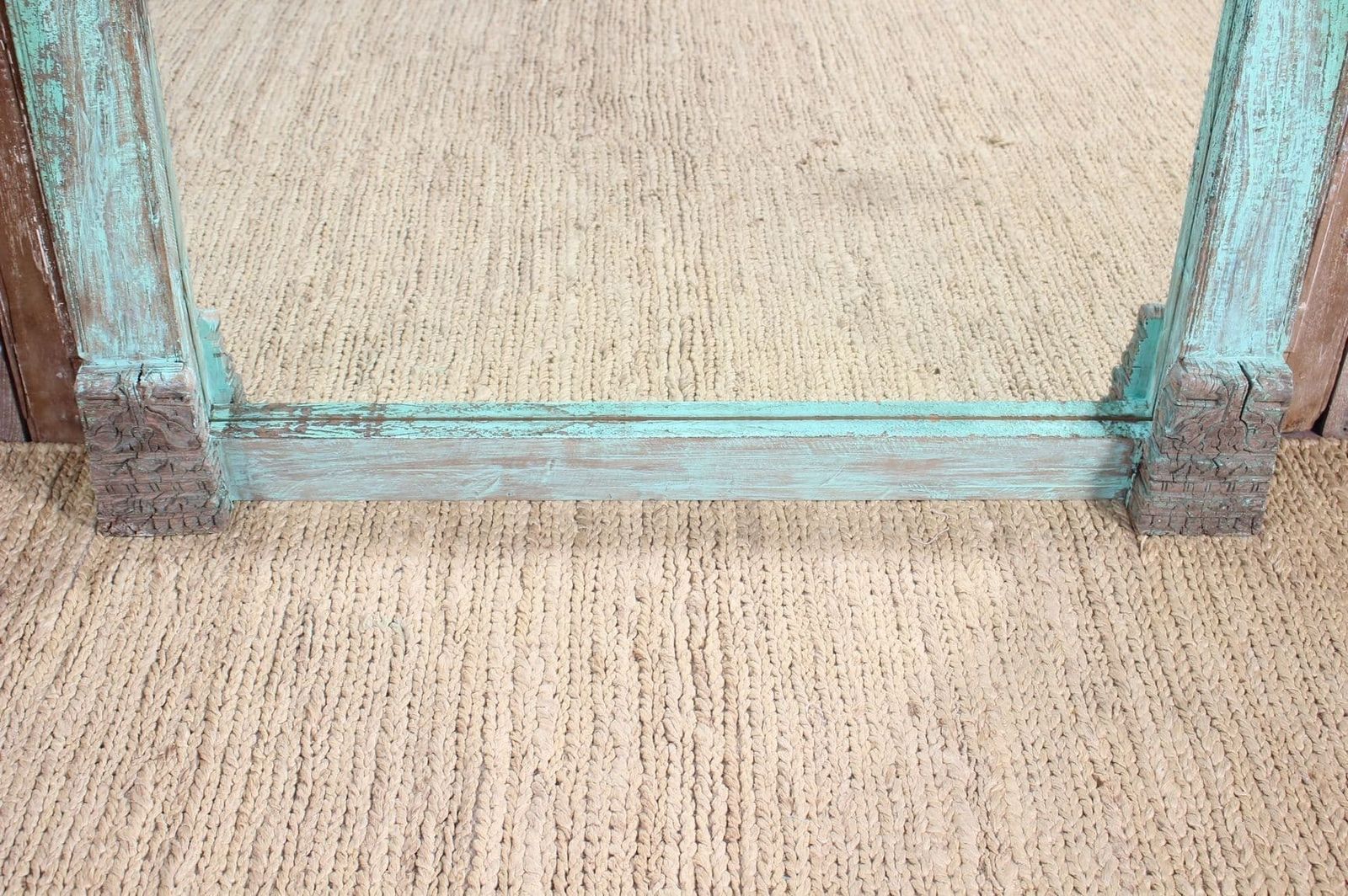 Bevelled Mirror Made From A 19th Century Haveli Palace Doorway photo furniture