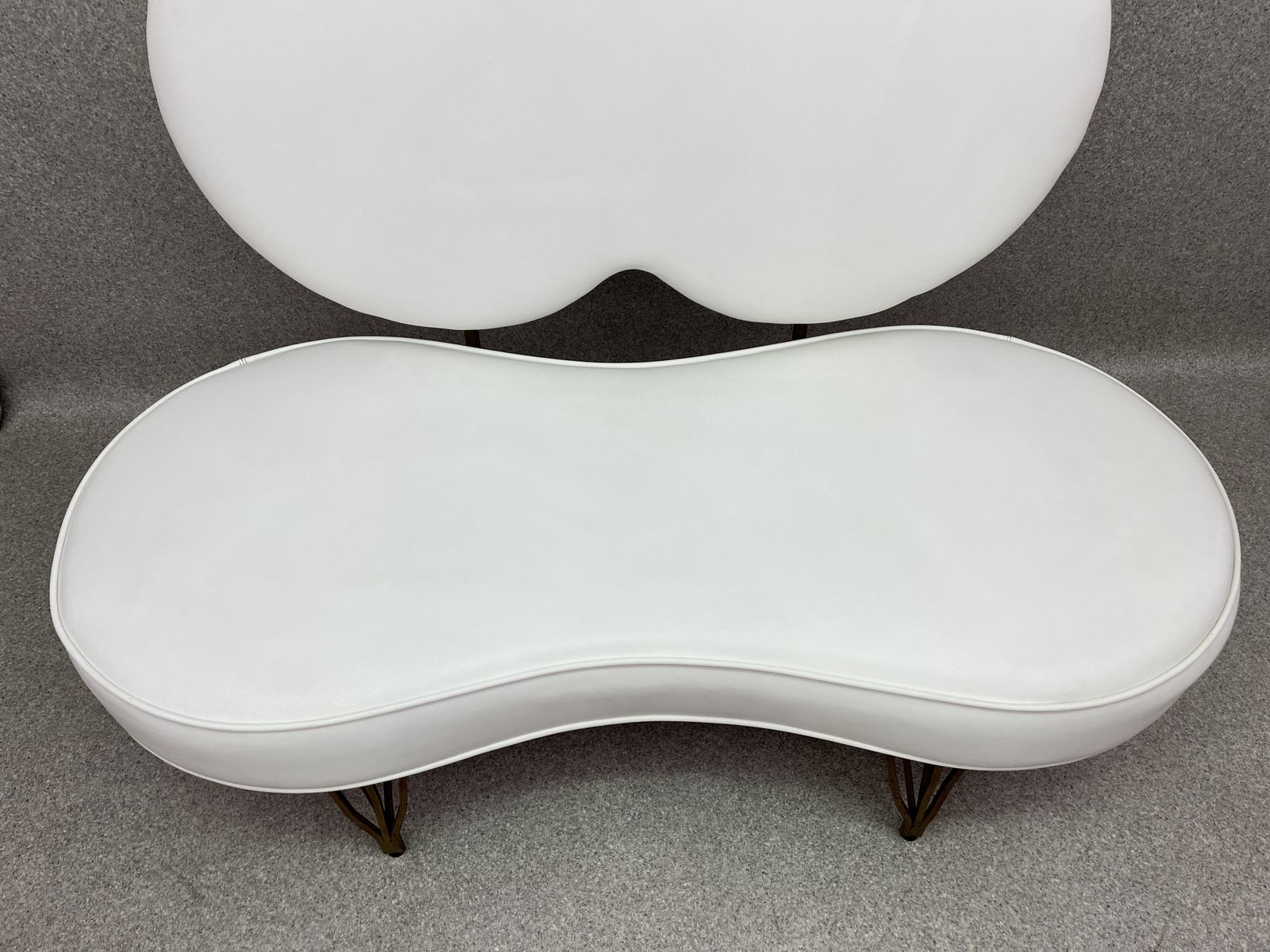 photo for sale Unique Design Italy White Leather Fiammette Heart Sofa By Domusnova