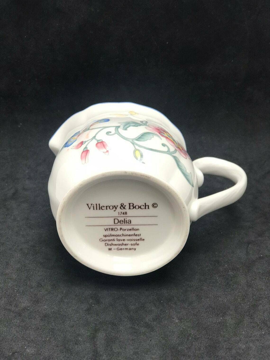 Milk Jug Creamer Villeroy And Boch Delia Shabby Pastel Pitcher Porcelain China Replacement Ancient China Cream Pot Hostess Gift photo vintage