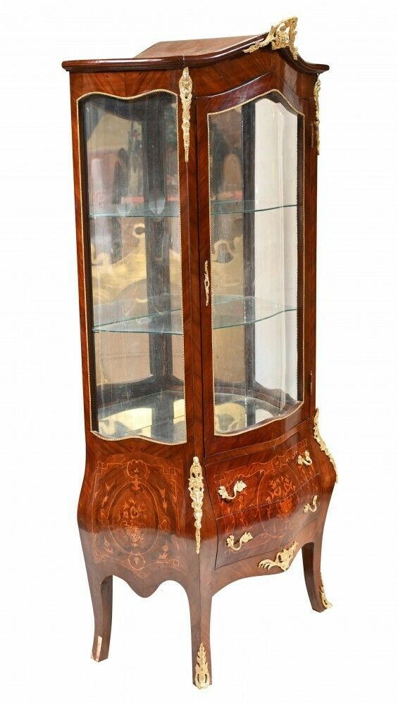 French Display Cabinet   Empire Glass Fronted Bijouterie photo furniture