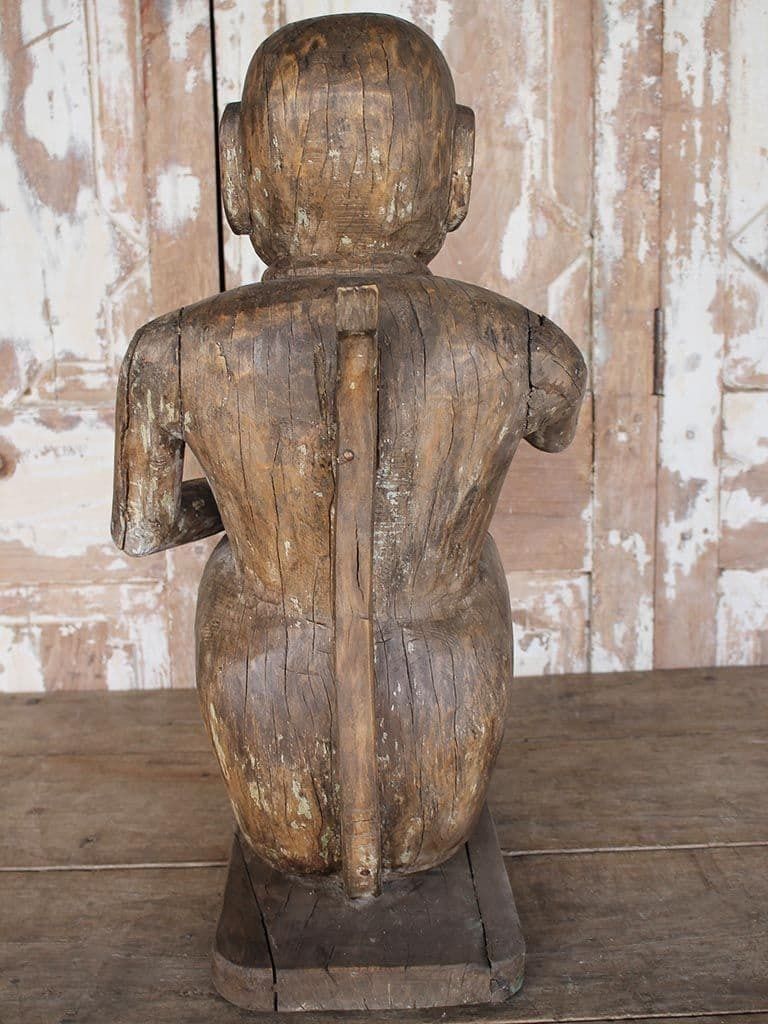 Teak Carving Of A Monkey   Temple Juggernaut, South India photo Art