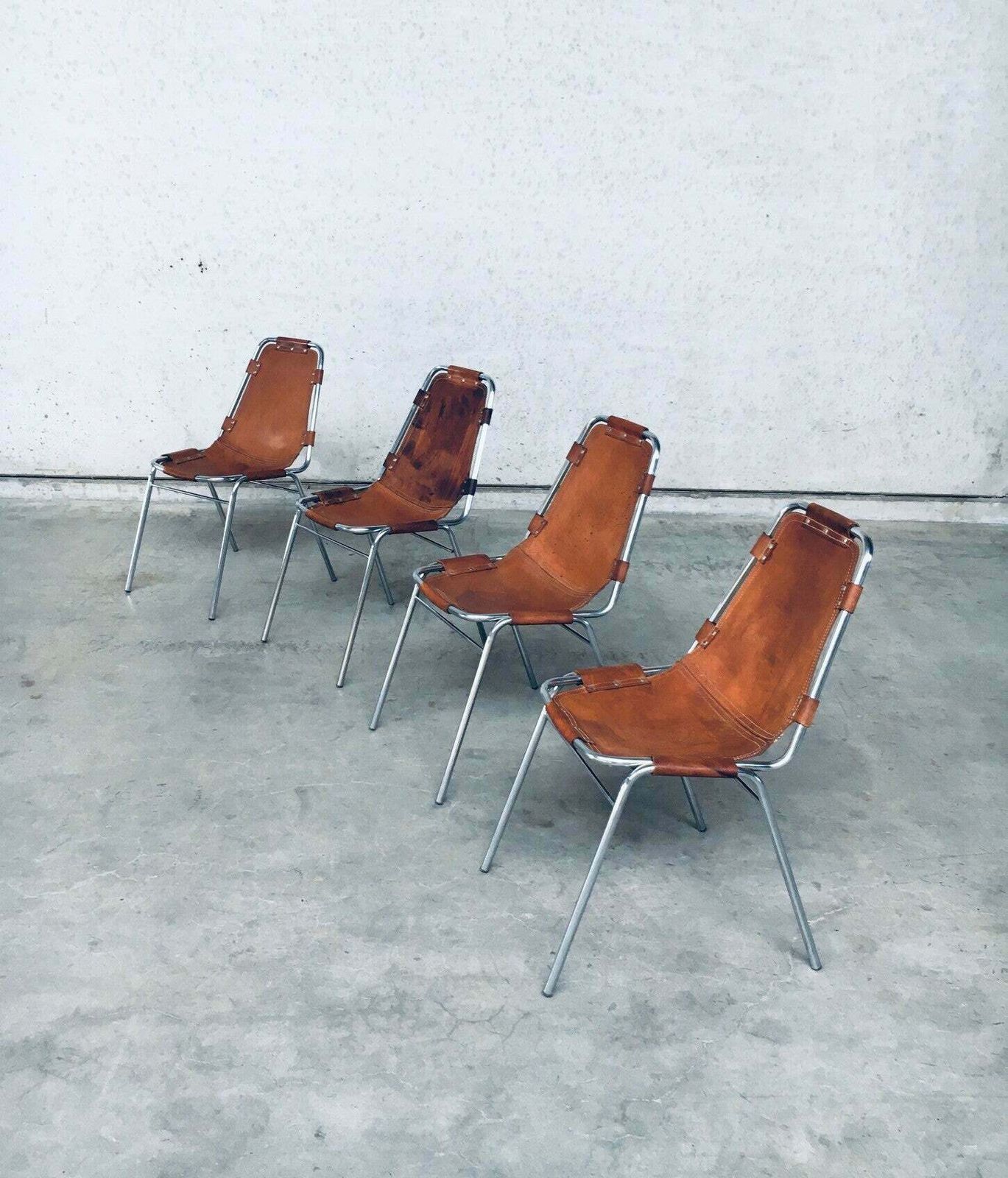 4600.0 "Les Arcs" Eetkamerstoelen Van Dal Vera, Geselecteerd Door Charlotte Perriand, Italië, Jaren 1960 photo