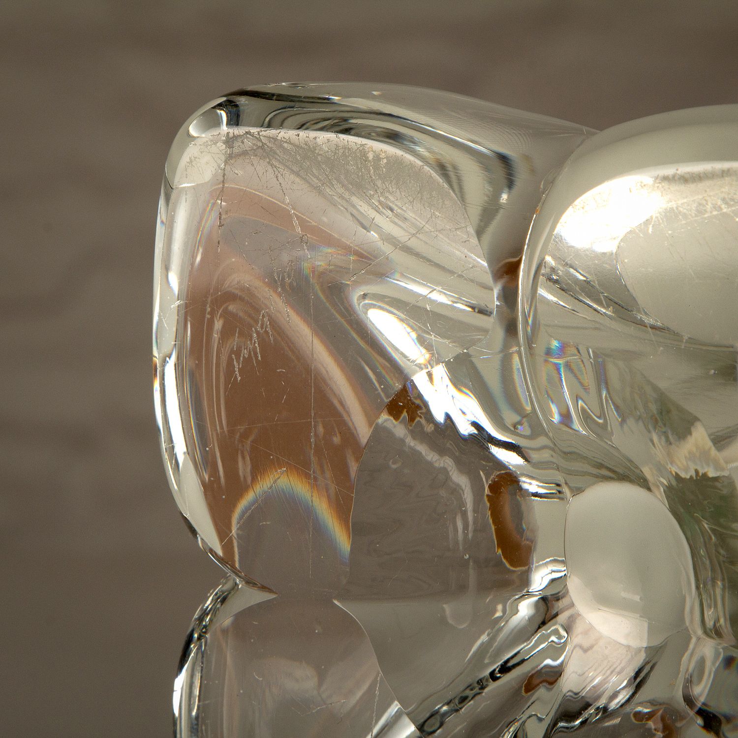 Glass Lamp By Paul Kedelv For Flygsfors Glasbruk, Sweden, 1960s photo for sale