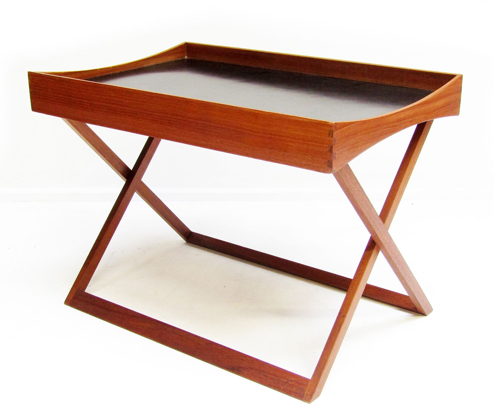 1960s Danish Folding Campaign Side Table In Teak By Torsten Johansson For Bo Ex