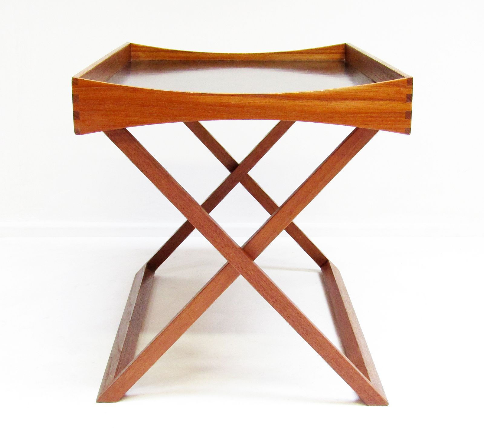 1960s Danish Folding Campaign Side Table In Teak By Torsten Johansson For Bo Ex photo 850.0