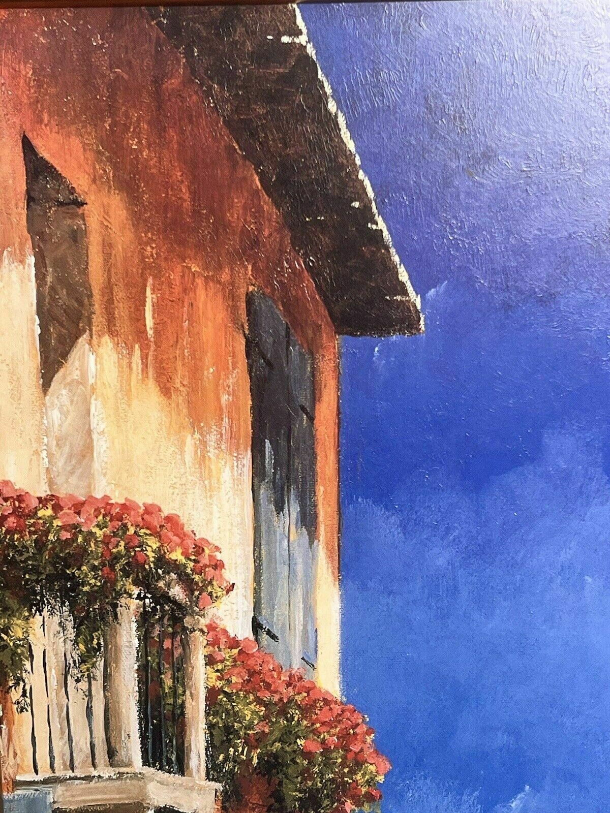 photo furniture Giles Archambault 'Villa By The Sea' Large Acrylic Painting On Board