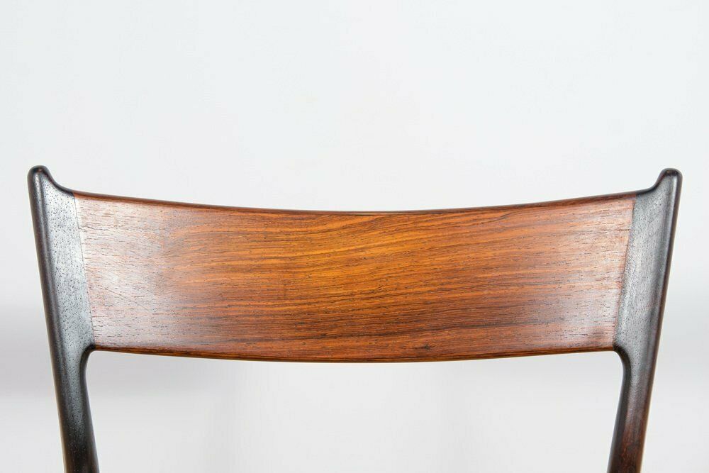 photo vintage Mid Century Rosewood Dining Chairs By H. P. Hansen For Randers Møbelfabrik, 1960s, Set Of 4
