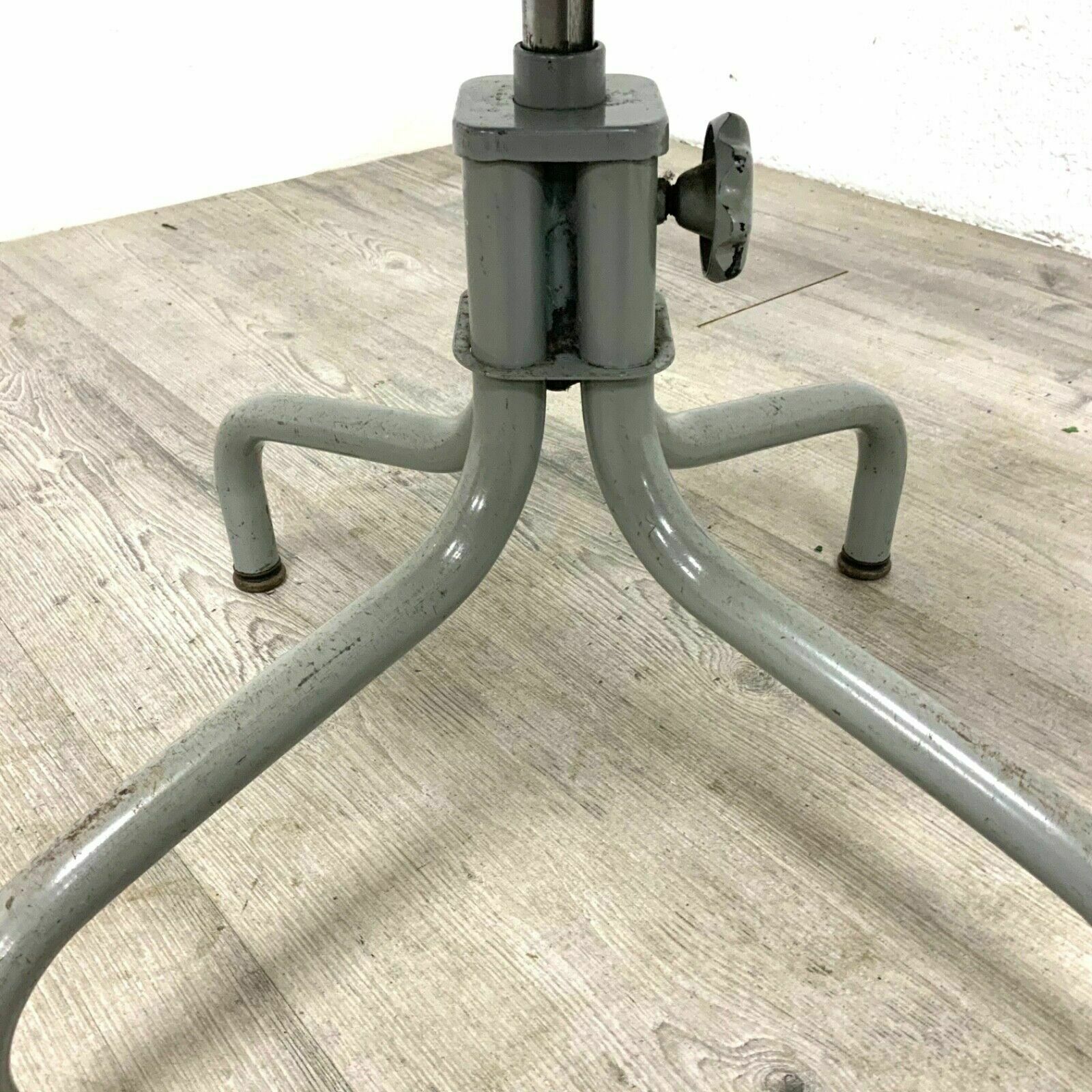 Vintage Leather Industrial Tansad Factory Engineers Stool Draughtsman's Chair photo 245.0