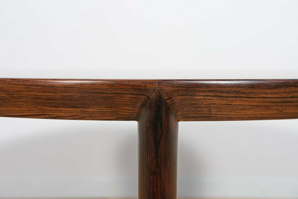 photo for sale Mid Century Round Rosewood Coffee Table By Severin Hansen For Haslev Møbelsnedkeri, 1960s