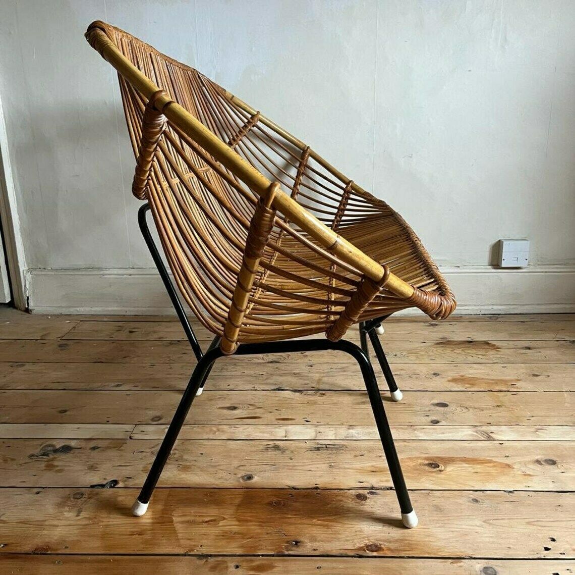 Vintage Bamboo 2 Seater Seat/ Love Seat /Settle photo furniture