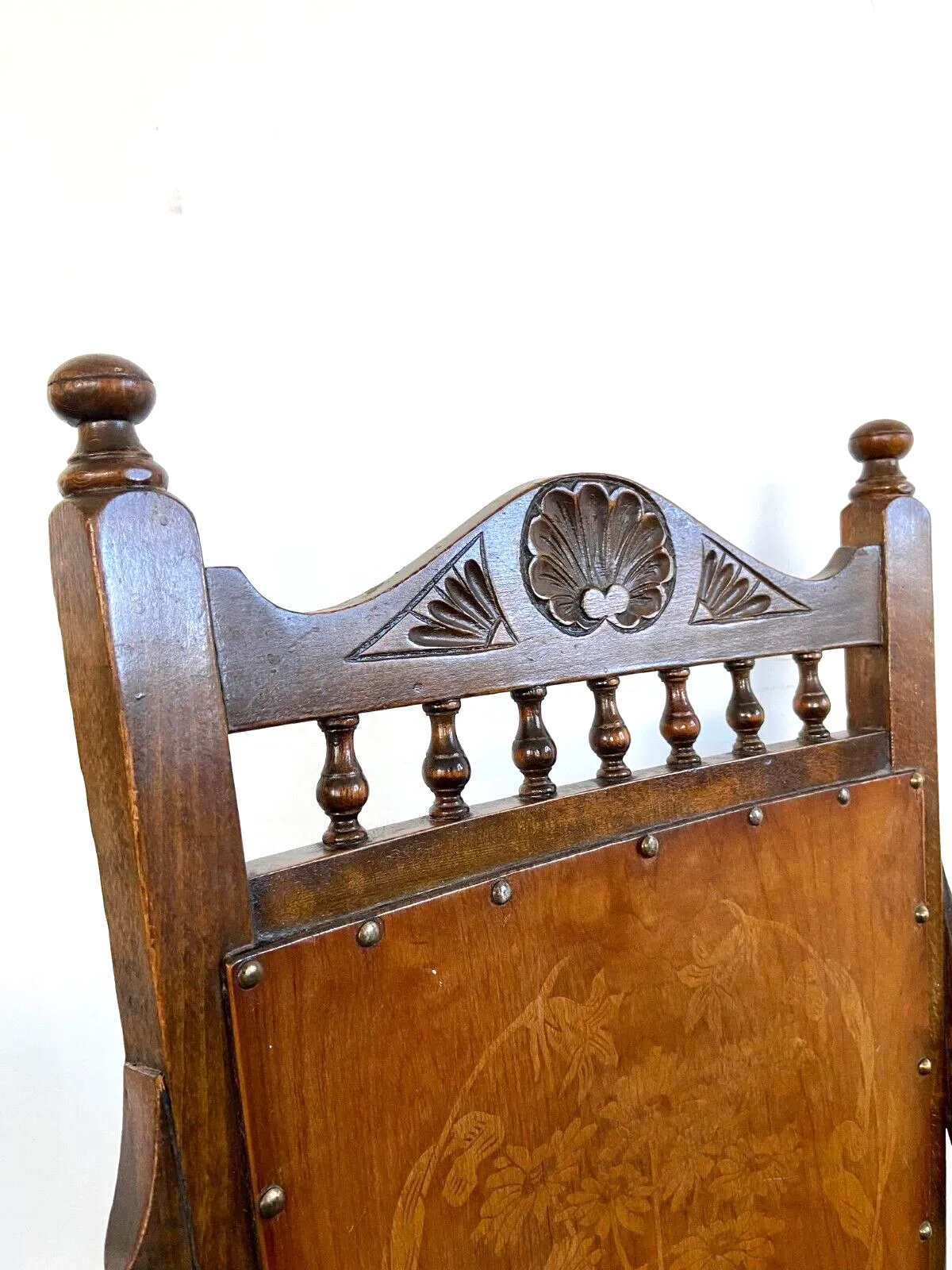 Antique Early 20th Edvardiancentury Beech Floral Occasional Chair Made In Englad photo vinterior