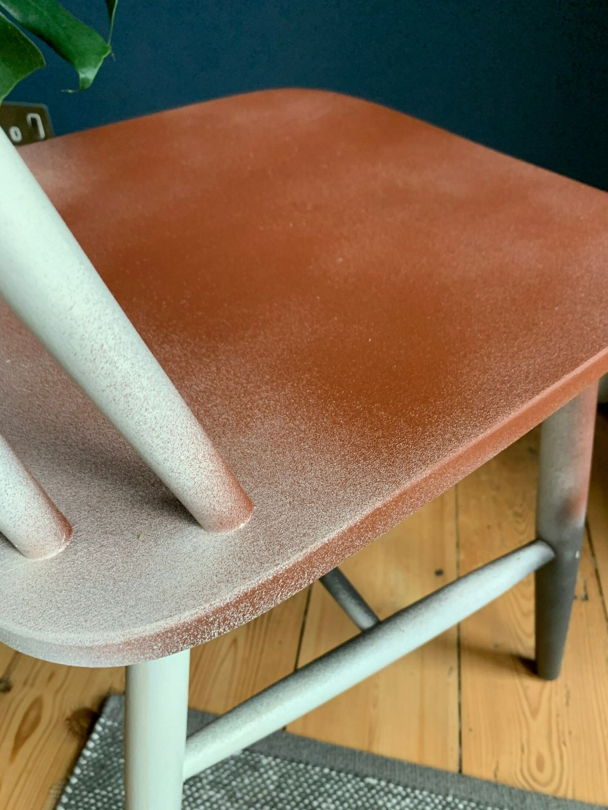 Classic Mid Century Chair Reimagined With Spray Paint   Up Cycled Unique Piece photo buy