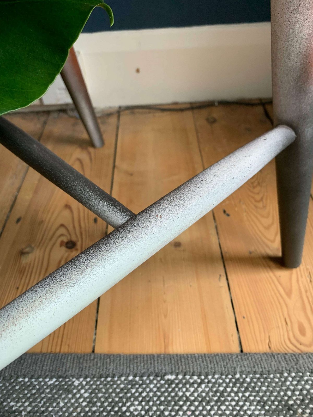 Classic Mid Century Chair Reimagined With Spray Paint   Up Cycled Unique Piece photo vintage