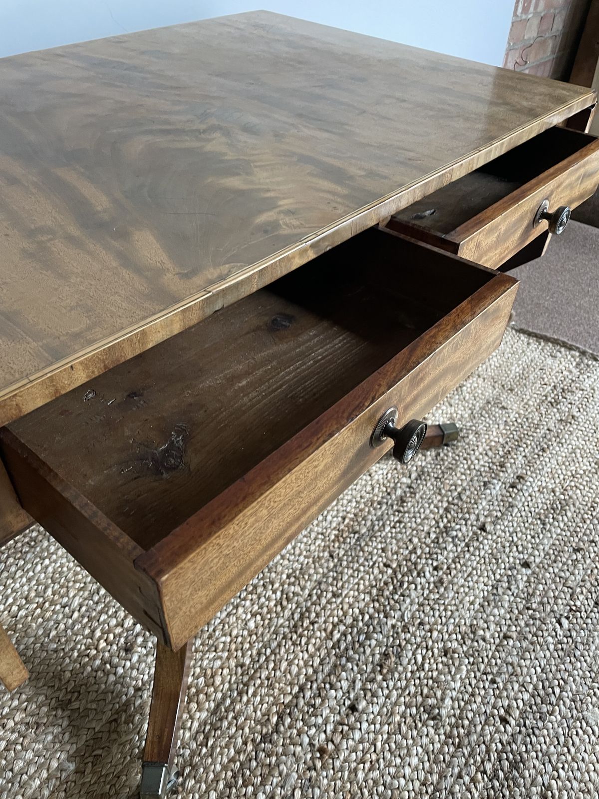 Sofa Table, 19th Century   Mahogany photo vinterior